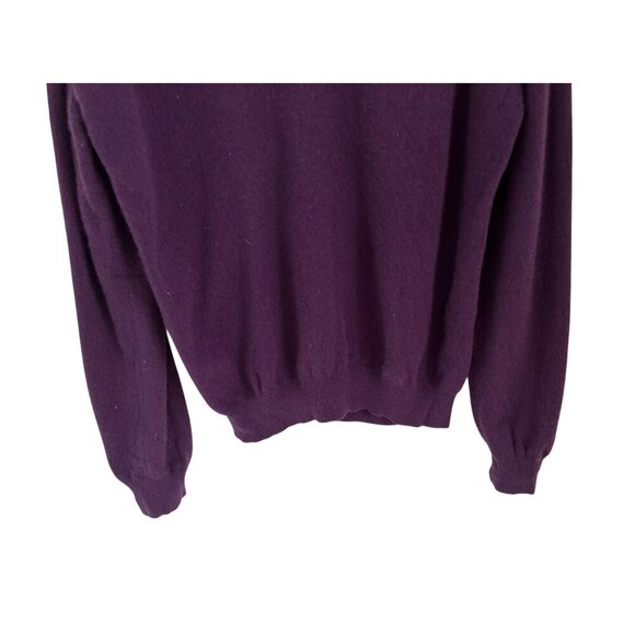 JOSEPH & LYMAN 100% Cashmere Sweater Knitted V-Neck Preppy Pullover Size Large - Picture 8 of 8